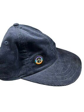 Patagonia Navy Corduroy Snapback Hat With Embroidered Logo